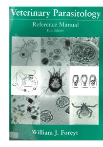 veterinary parasitology reference manual pdf