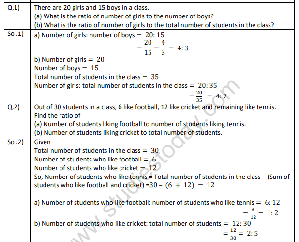mathematics ratio and proportion pdf
