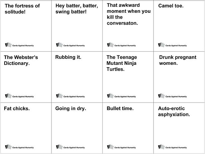 cards against humanity rules pdf