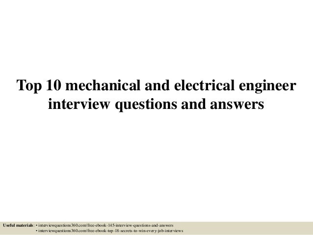 basic electrical engineering interview questions and answers pdf free download