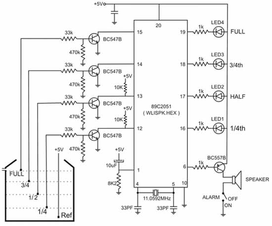 water level controller circuit diagram pdf